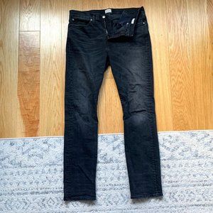 J Crew 770 Straight Fit Signature Flex Jeans, Black, Size: W34 L34